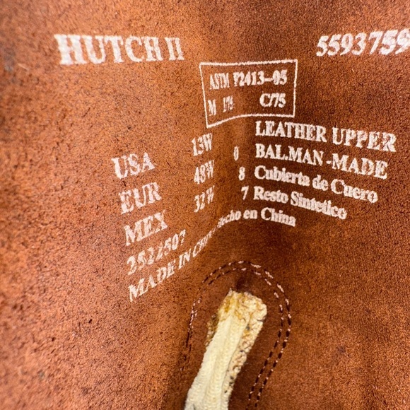 BRAHMA Hutch II Leather Western Work Boots Mens Size 13W 5593743 Steel Toe - Picture 13 of 14